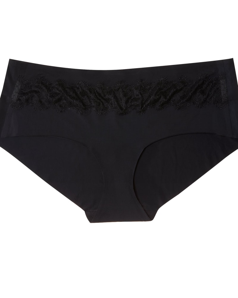 Front of a size 2XLarge Seamless Underwear Happy Seams in Tap Shoe Black by Uwila Warrior. | dia_product_style_image_id:257912